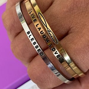 Tricolor bracelet set